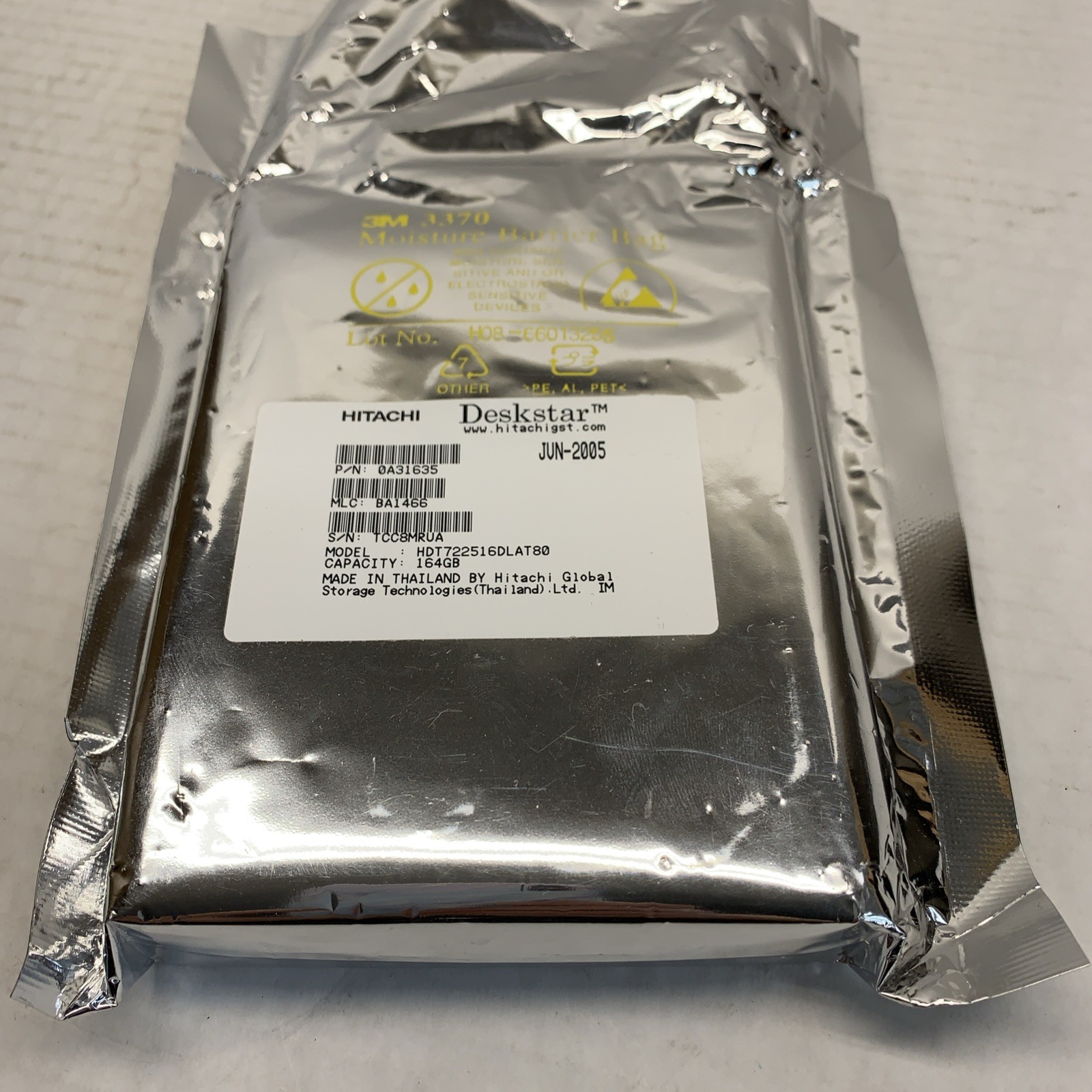 Hitachi Deskstar 164GB 7200RPM 0A31635