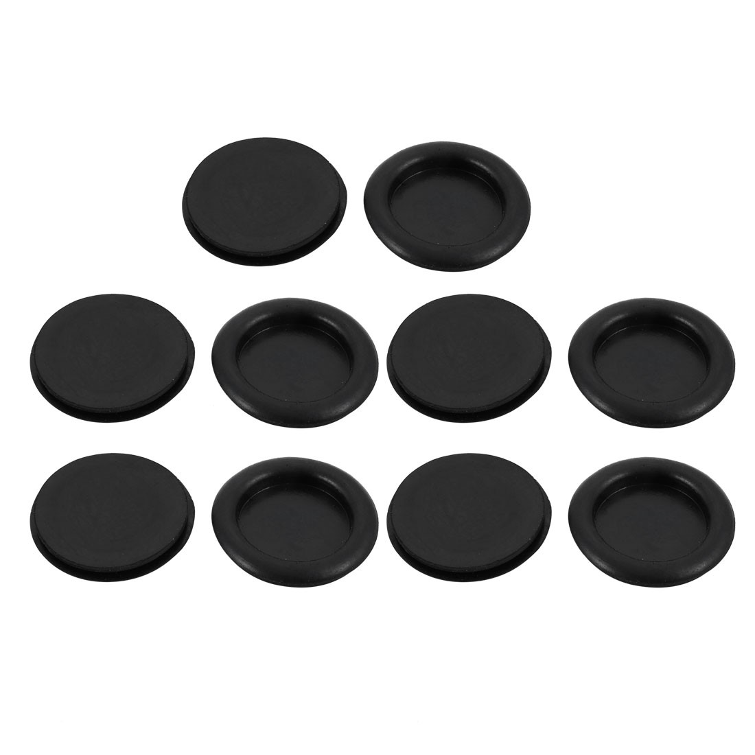 10Pcs 40mm Drill Hole Diameter Electrical Rubber Wire Protection Grommet Gasket