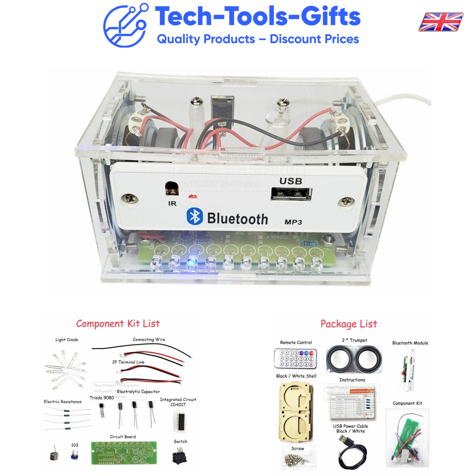 DIY Bluetooth Speaker Kit – Soldering Learning Teaching Toys Gift