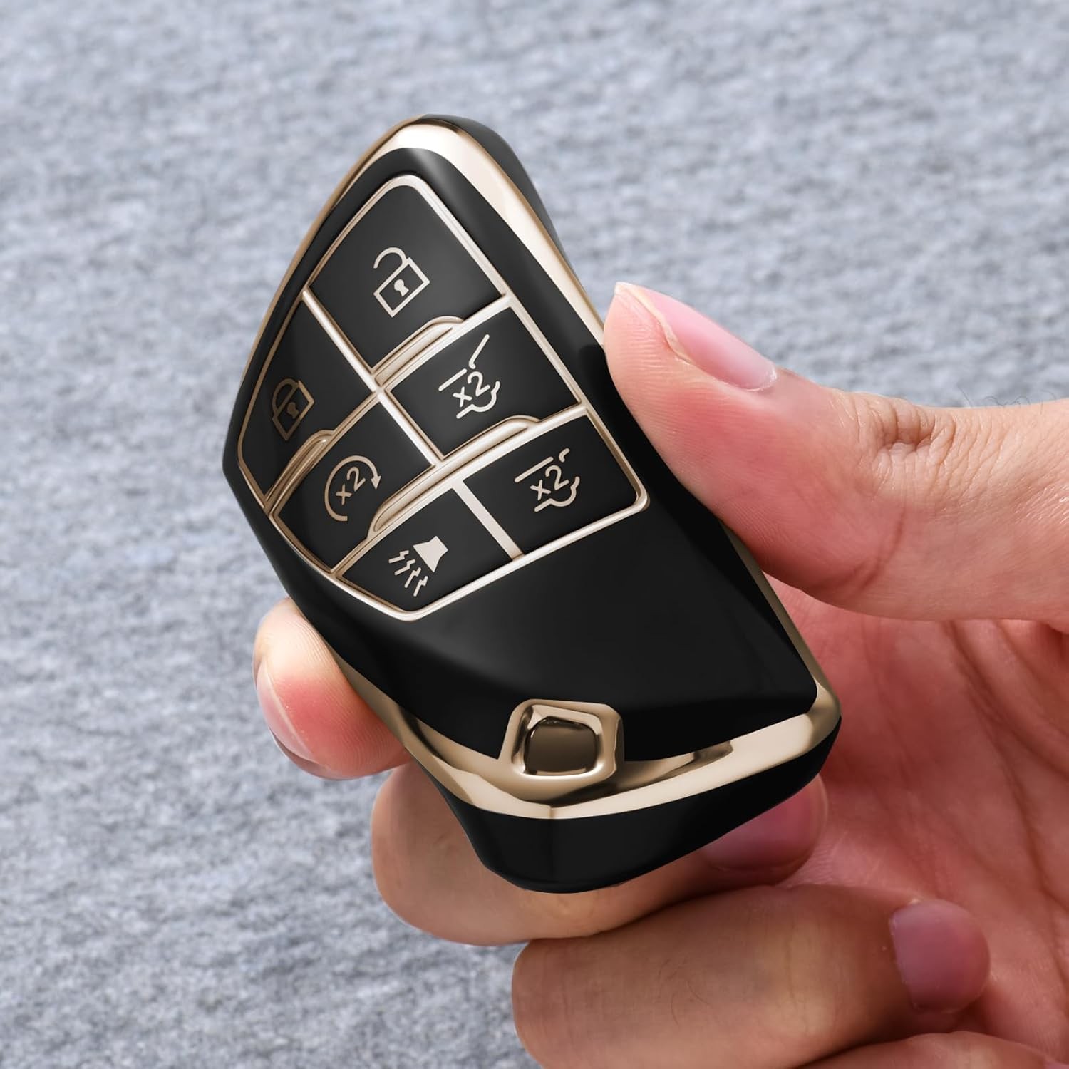 Premium Soft TPU Key Case Cover for 2021-2025 Suburban Tahoe Yukon Key Fob