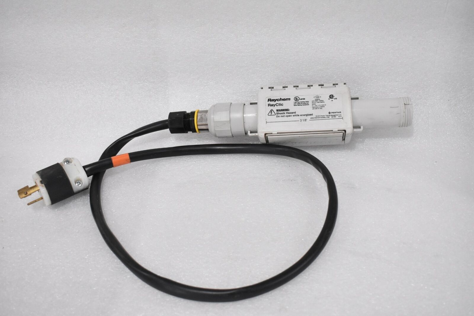 RAYCHEM RAYCLICK POWER CONNECTION KIT W/ HUBBLE HBL4570C 15A TWIST-LOCK PLUG