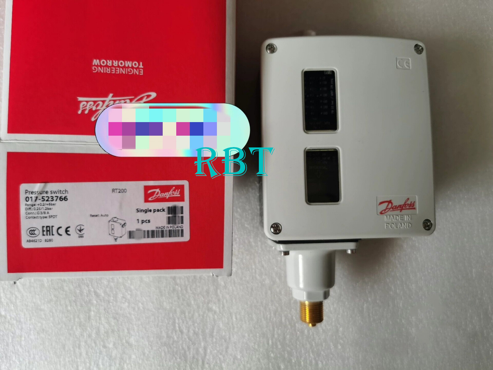 DANFOSS 017-523766 pressure switch brand new