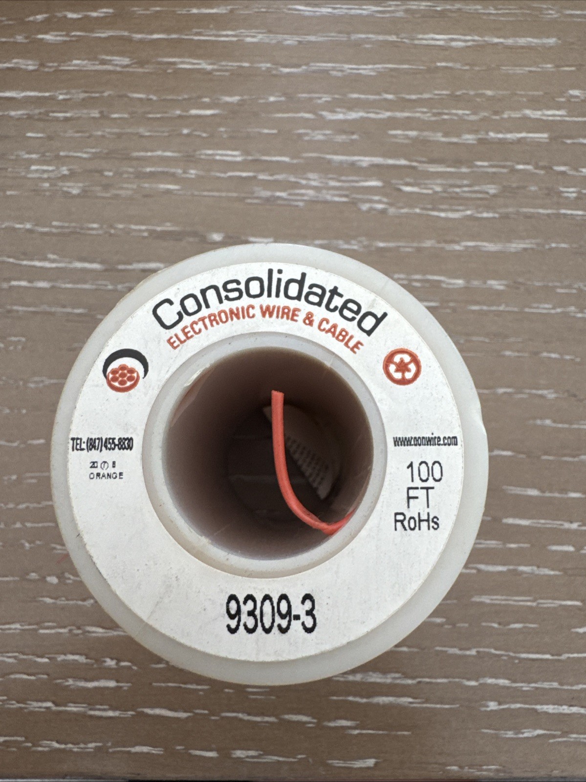 Consolidated Electronic Wire and Cable 100ft Red