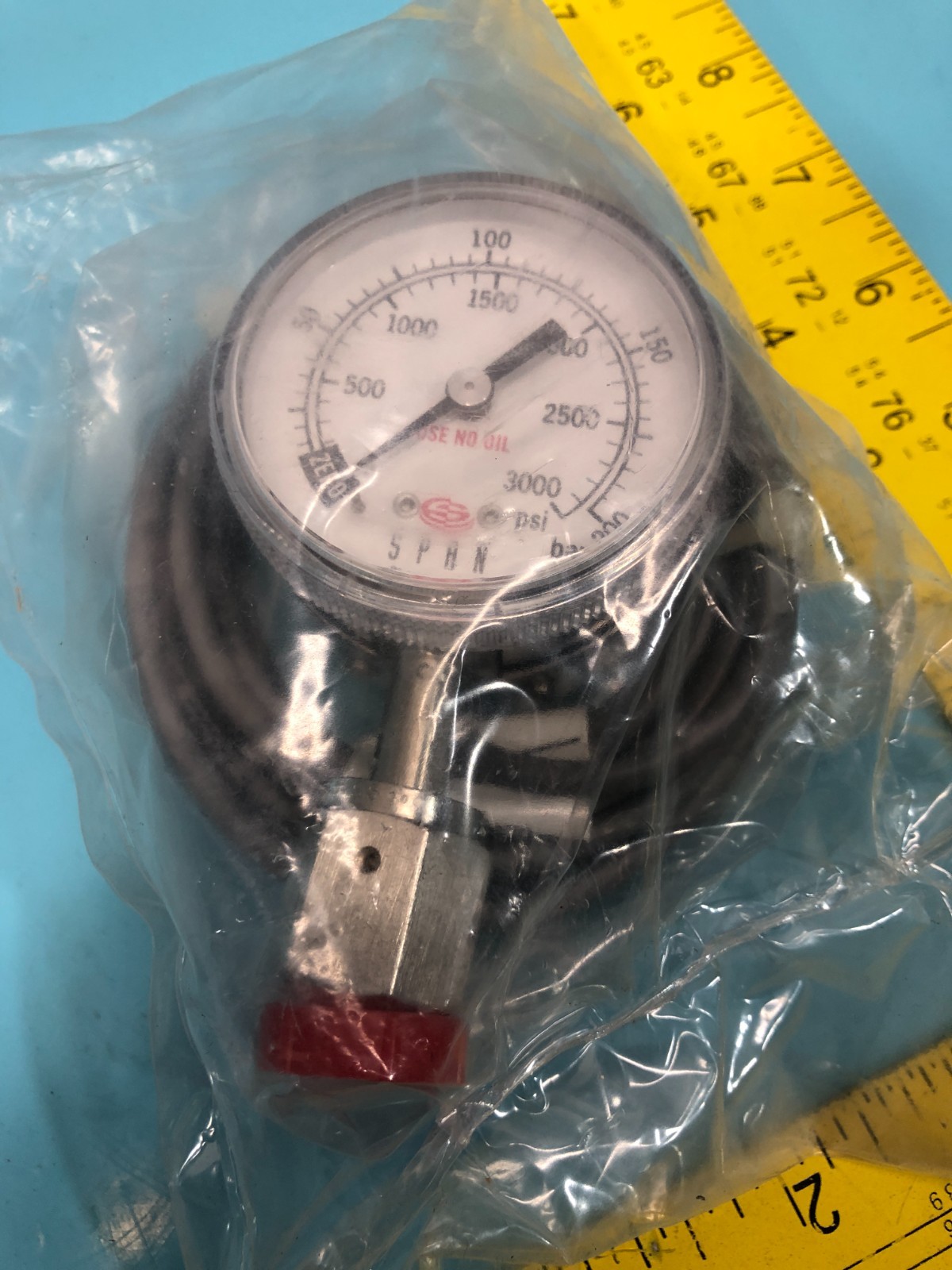 Span 01-0159-A Pressure Gauge w/ Cable, IPT 122, 3000 PSI, 194396