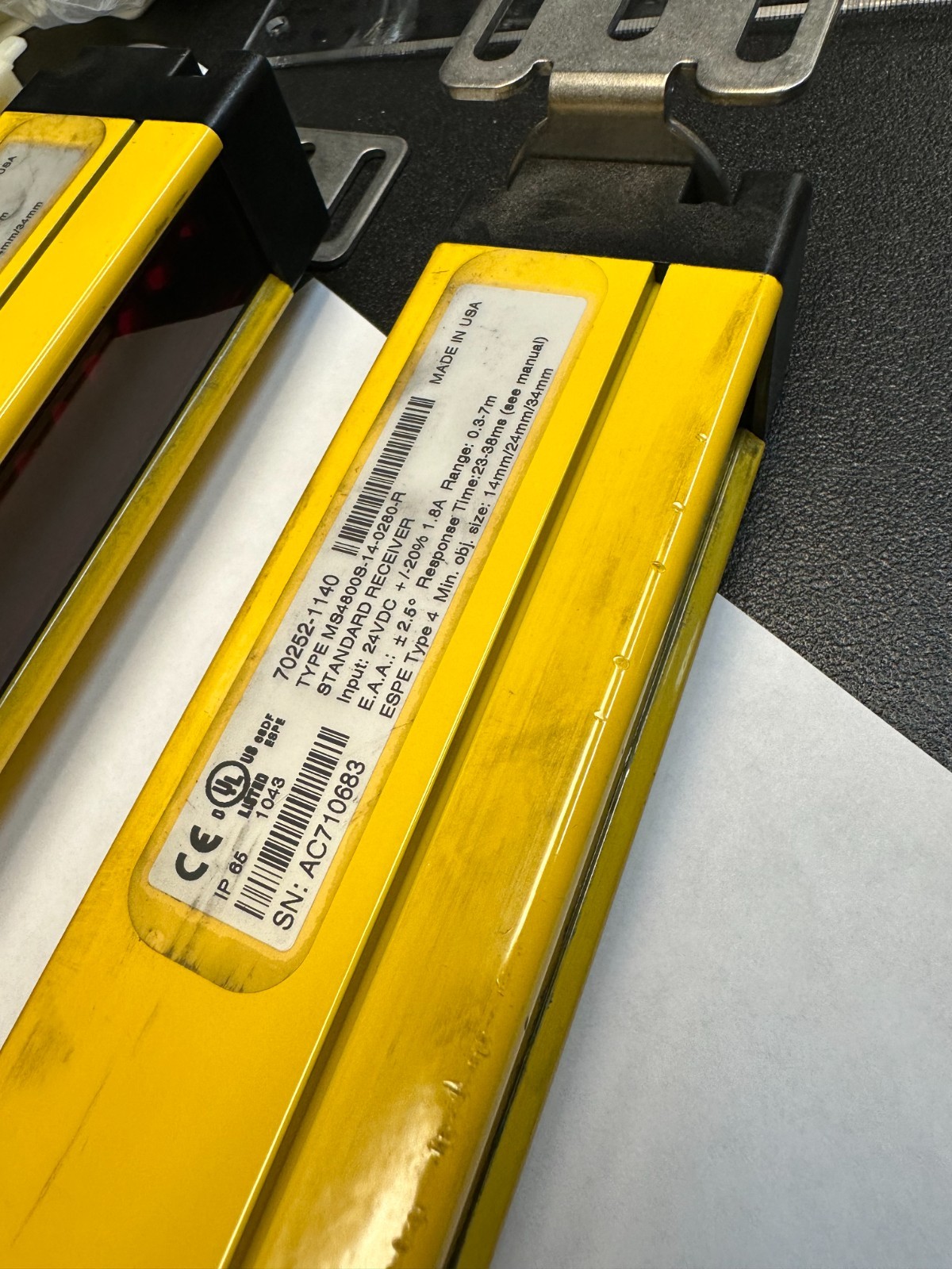 STI OMRON MS4800 LIGHT SCREEN MS4800S-14-0280-X MS4800S-14-0280R STANDARD TRANSM