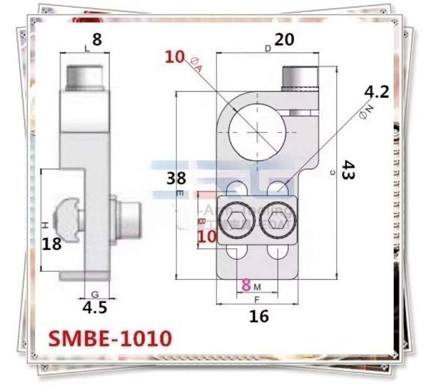 1PCS NEW FIT FOR SMBE-1010T T Yes with nut fixture cylinder connection fixation