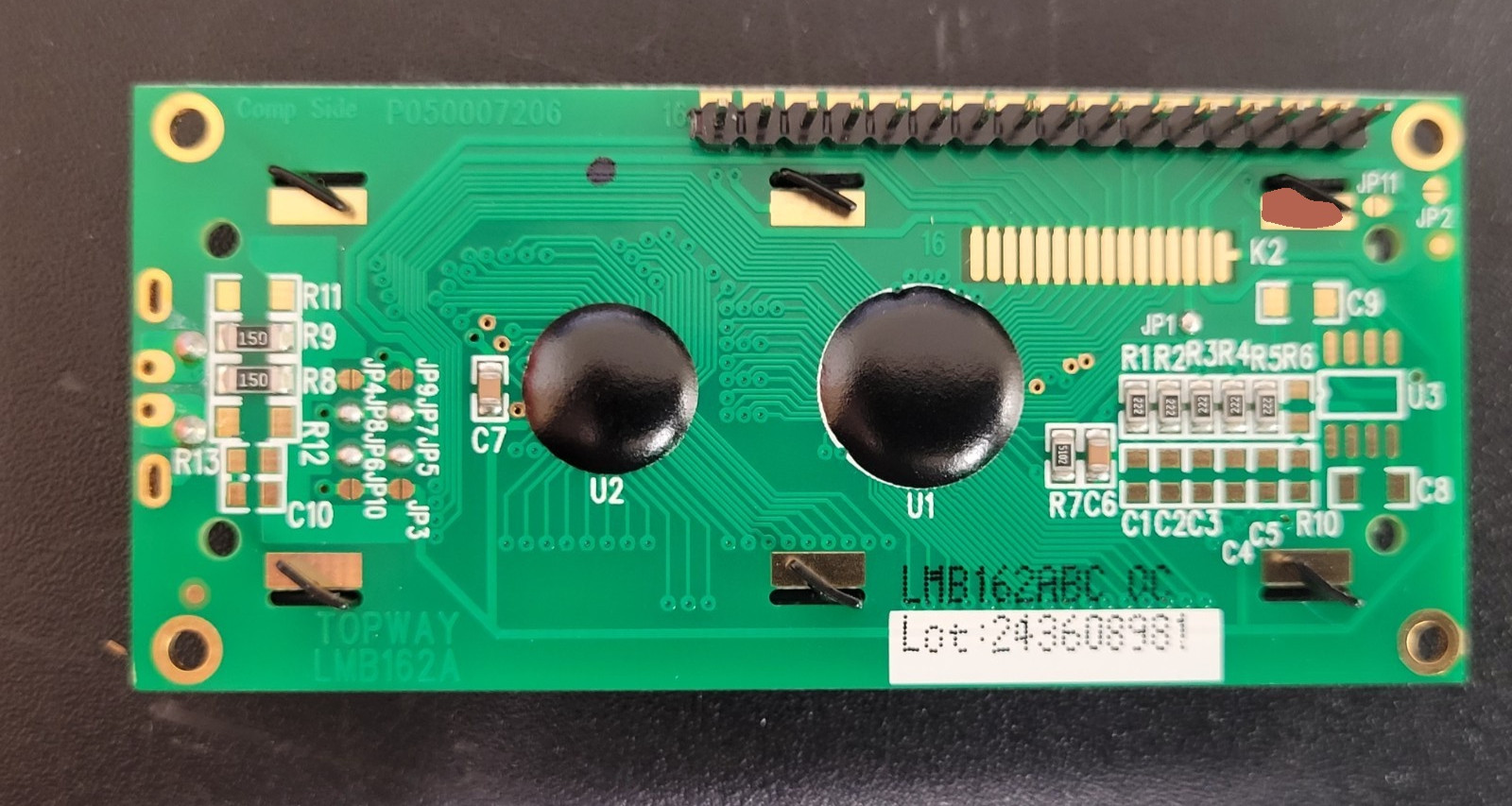 (1 PC) LMB162ABC UNKNOWN LCD LMB162ABC 16X2 TOPWAY 5V