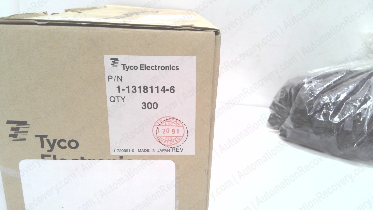 TYCO ELECTRONICS 1-1318114-6 – BOX OF 300 / REV J, RECEPTACLE HOUSING, N #348241