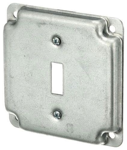 Steel City RS-9, 4″ Box, 1/2″ Raised, (1) Toggle Switch, Outlet Box Cover, 1 pc