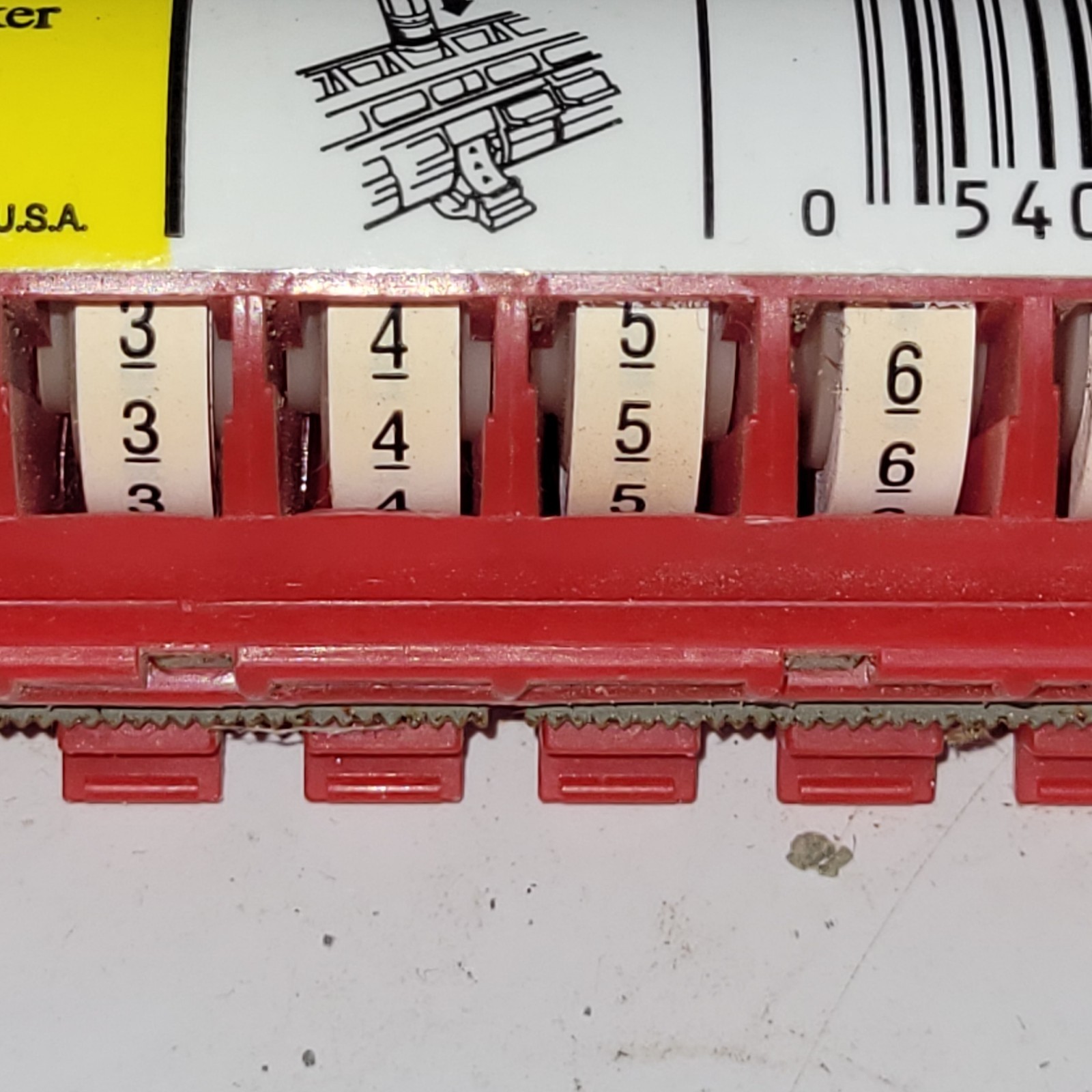 3M Scotch Code STD-0-9 Wire Marker Tape Dispenser 12174