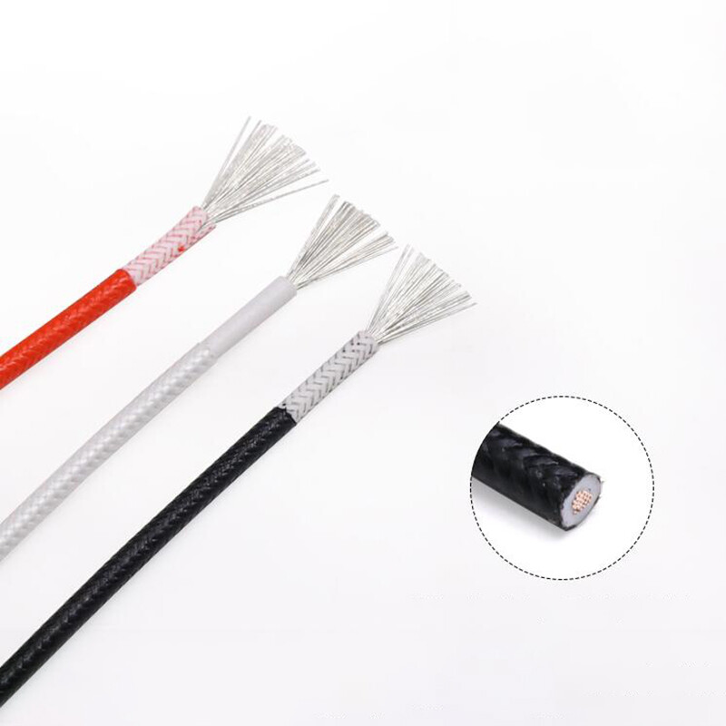 Heat Resistant 0.3mm²-6mm² Fibreglass Wire HIGH TEMP 250℃ Appliance Cable Colors