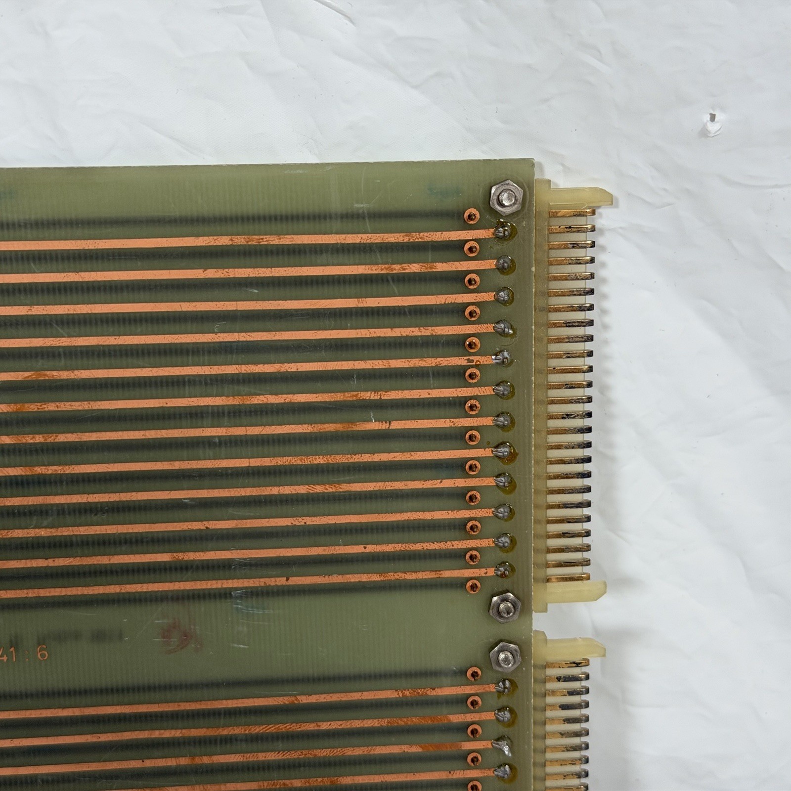 Vintage FUBA PH-41: 6 A 51 Connector Board, Industrial Gold Plated Bus Bar 1011