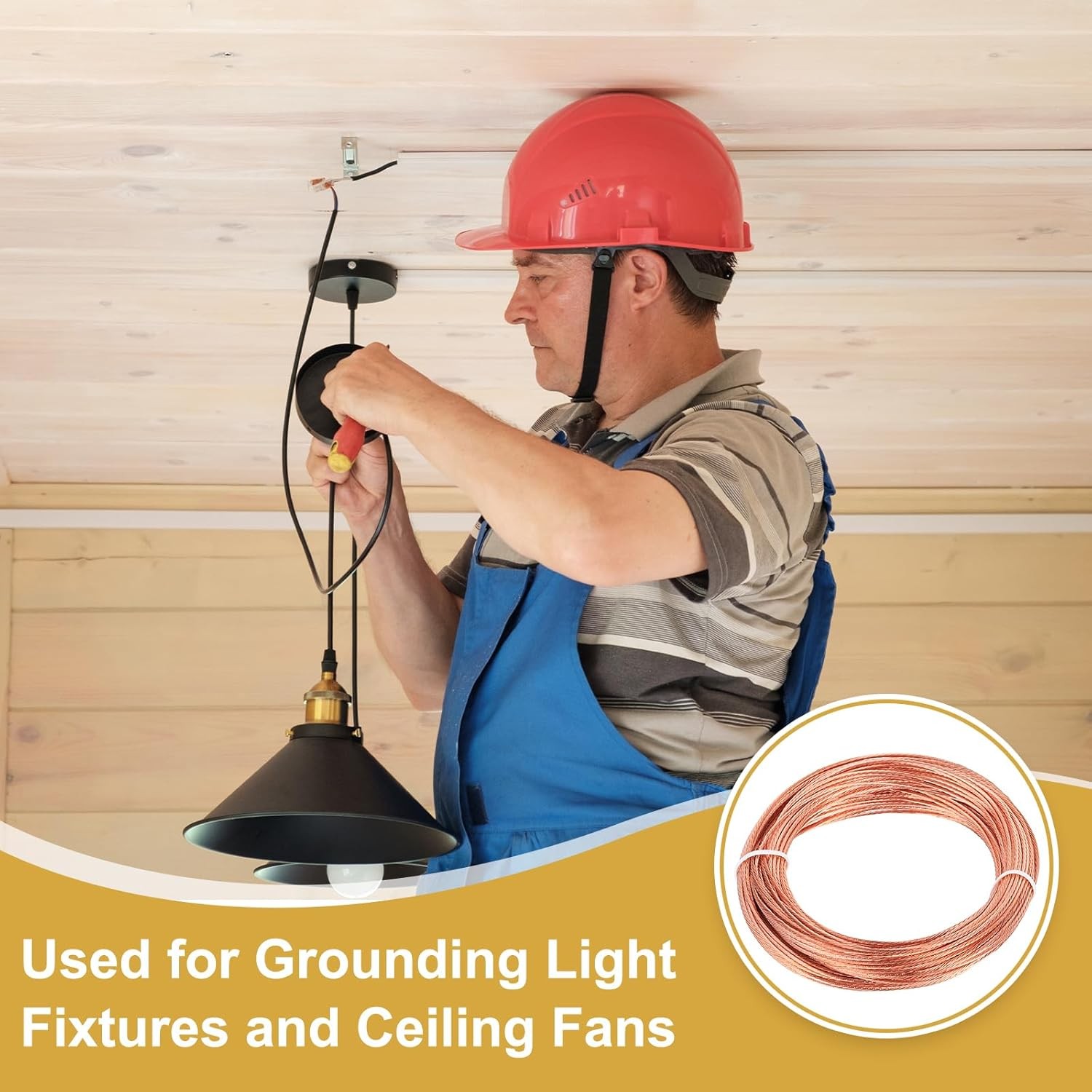 Uxcell 18 Gauge 100 Ft Bare Copper Ground Wire for Electrical Applications