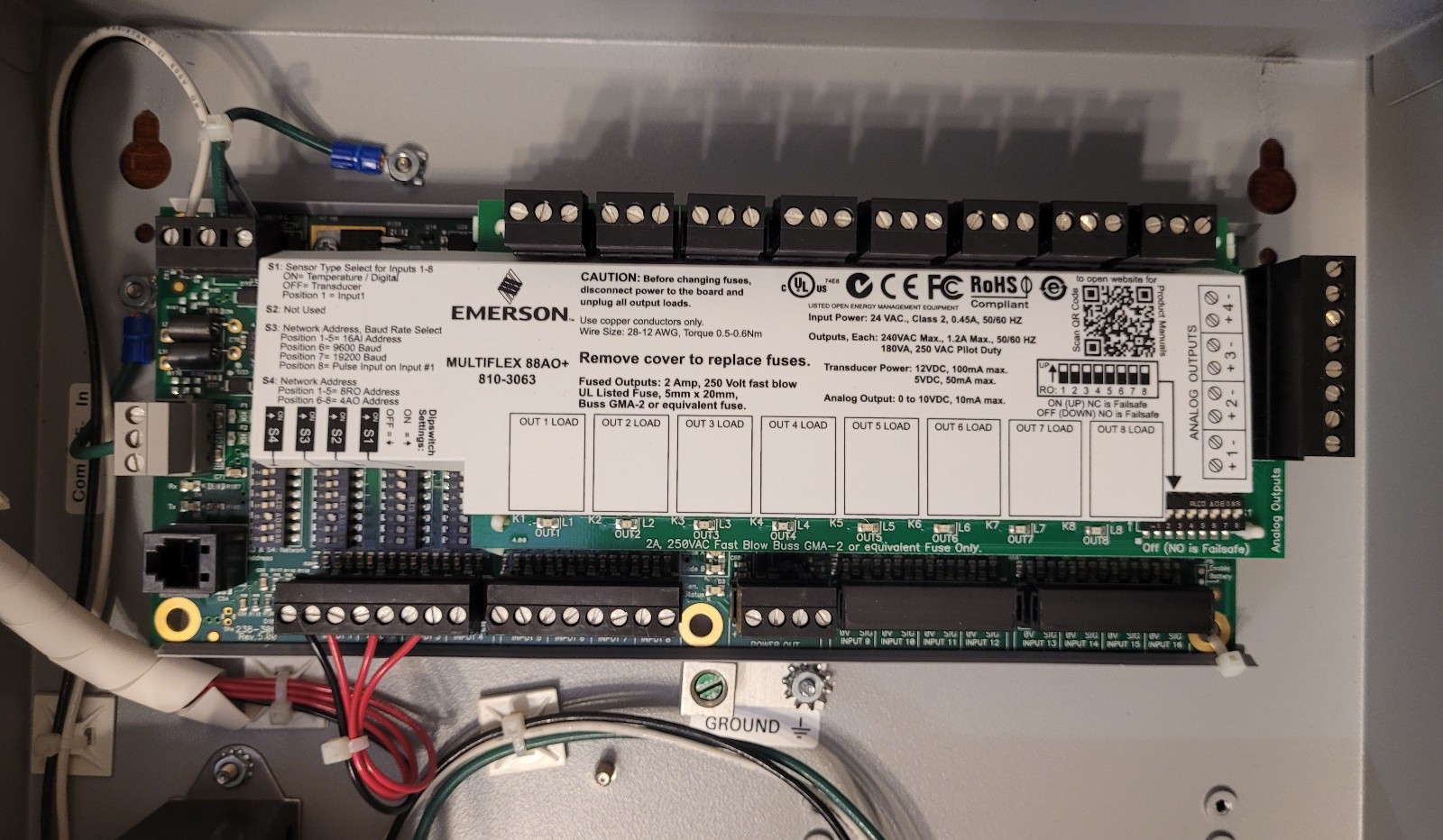 Emerson 851-4255 SP0941430 Lighting Control Panel Indoor Outdoor Sign