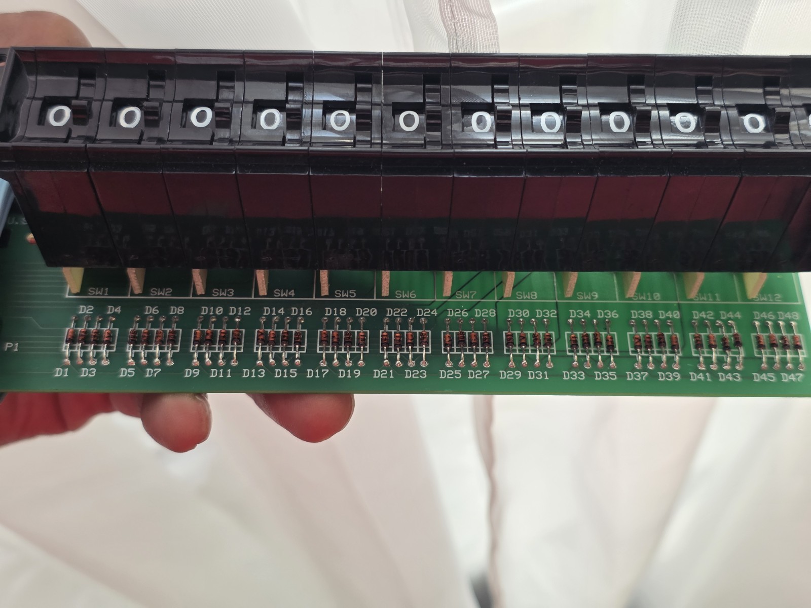 PCB 12 0-9 POSITION ROTARY SWITCHES – CHERRY SWITCH – 10 POSITION ROTARY SWITCH