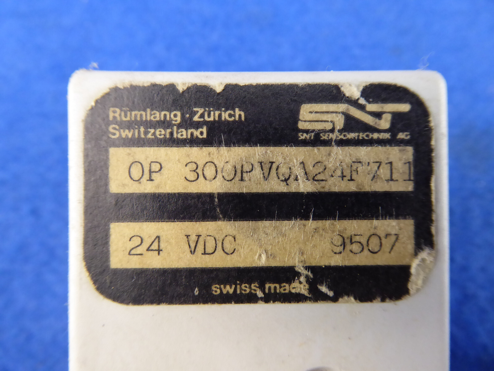 SNT OP 300PVQA24F711 24VDC Swiss Made Rümlang Zurich OP300