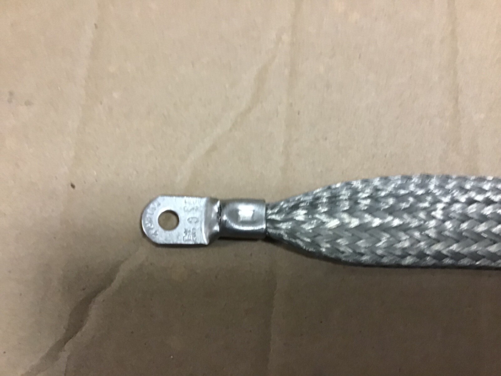 New 24″ X 1 1/4″ Braided Grounding Strap, Tin Coated Copper, 1-2 AWG