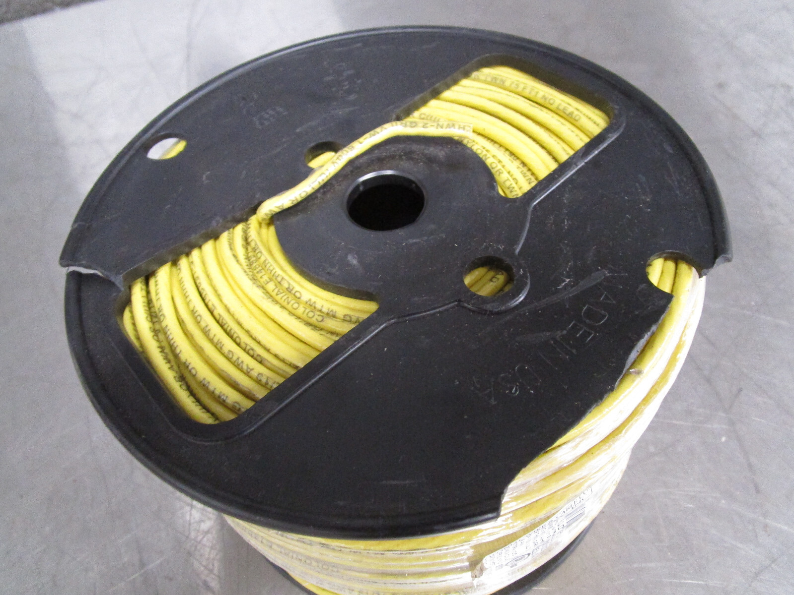 Colonial Wire & Cable E148891-J 12 Awg 600v-ac 500ft Yellow Machine tool wire