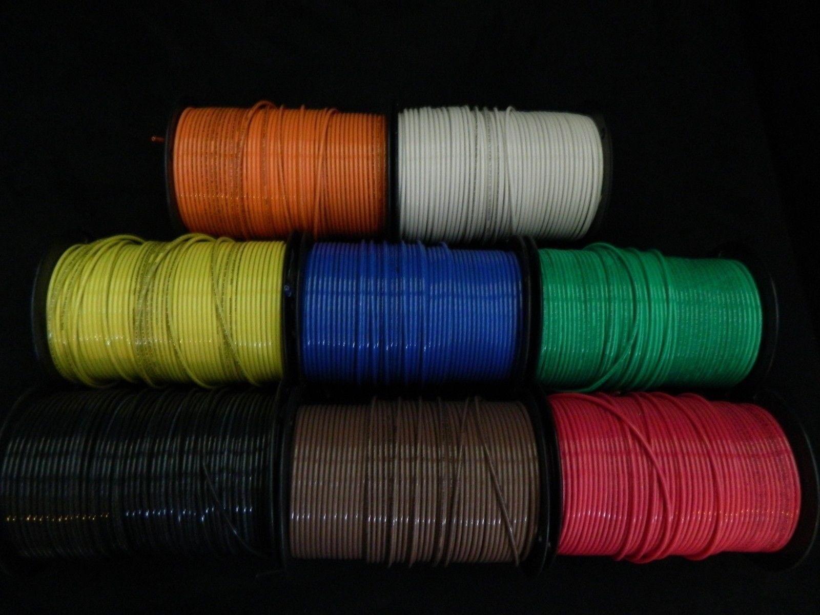 10 GAUGE THHN WIRE STRANDED PICK 3 COLORS 25 FT EACH THWN 600V AWN CABLE AWG