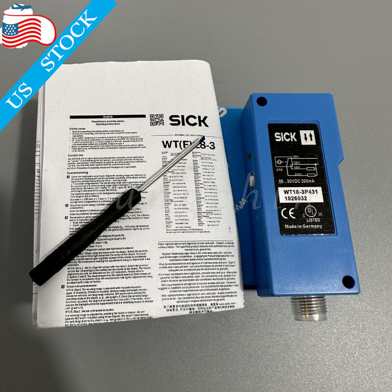 New Photoelectric Sensor For SICK WT18-3P431 1026032 10-30VDC 4-Pin PNP