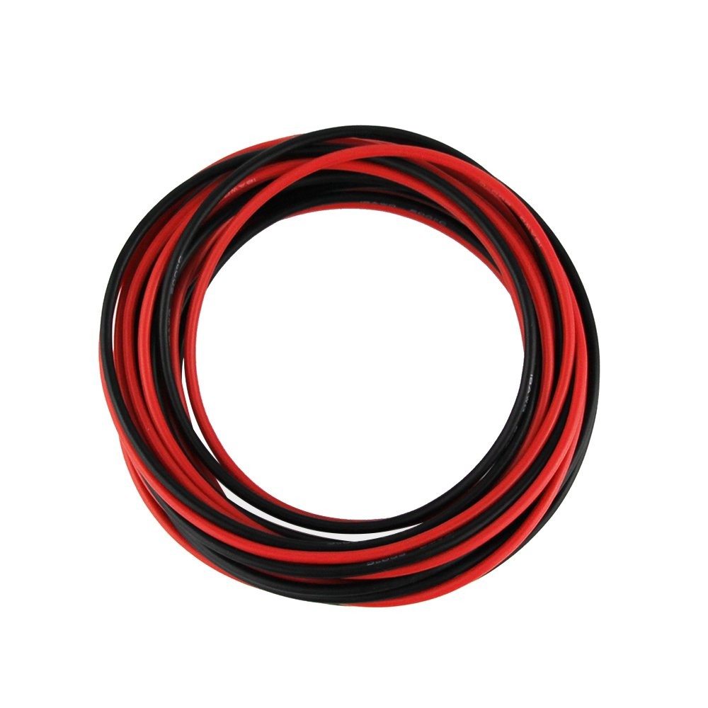 18 Gauge Silicone Wire 20 Feet 10 ft Black and 10 ft Red Soft and Flexible …