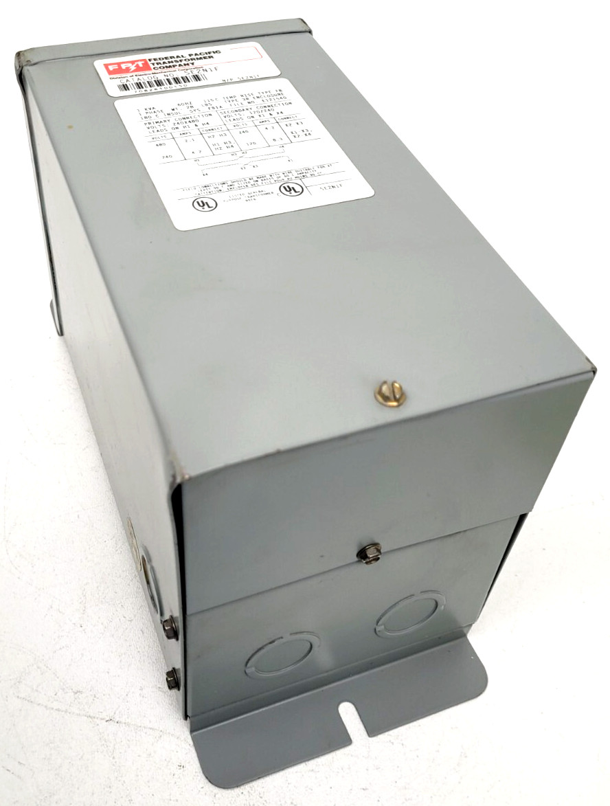 SE2N1F Federal Pacific Transformer 1KVA 60 Hz 1 Phase – Next Day Option – New