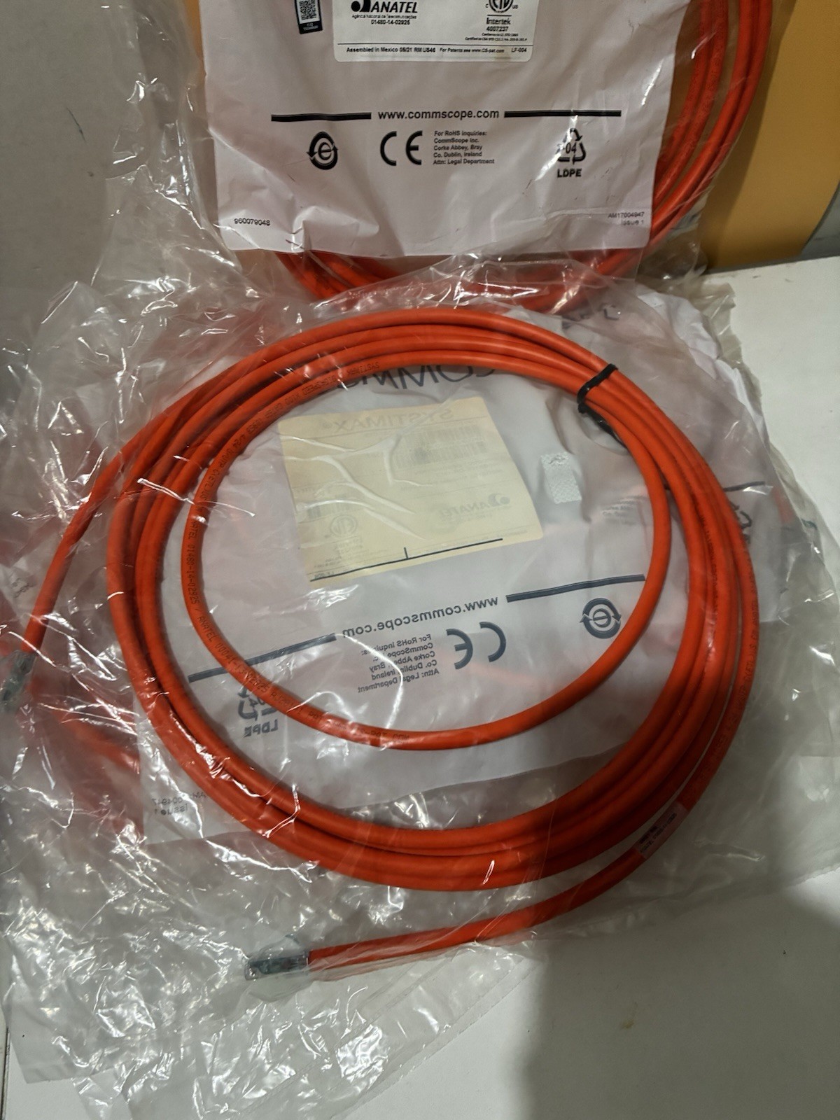 Lot of 9 COMMSCOPE SYSTIMAX CPCSSX2-06F015 360GS10E-OR-15FT CAT 6A Modular Patch