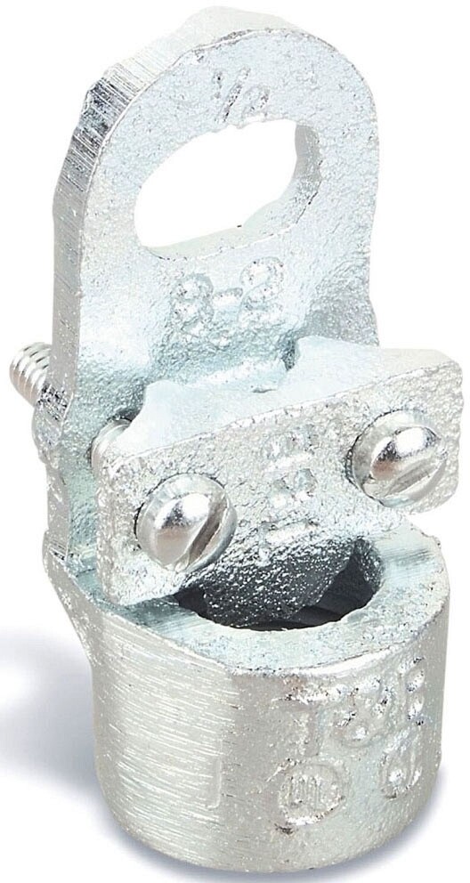 Blackburn 3950, 1″, 8 to 3/0 AWG, Malleable Iron, Conduit Hub Ground Clamp, 1 pc