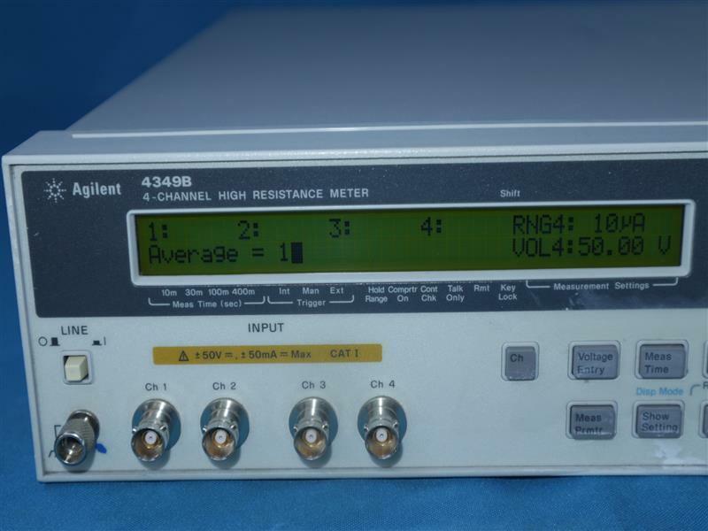 Calibrated w/ FREE SHIP! Agilent 4349B 4-Channel High Resistance Meter