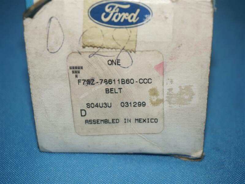 Ford F75Z-78611B60-CCC F75Z78611B60CCC Belt Assy Front Seat Center T NEW NOB