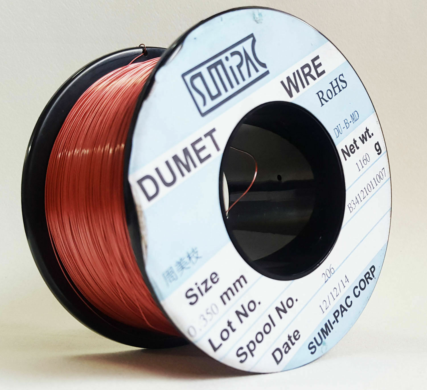 Sumipac Dumet Wire, Glass-to-Metal Seal 0.350MM For Lamp