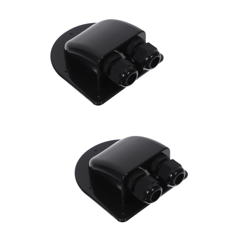 2pcs Cable Gland Waterproof Cable Pass Through 2-hole Rv Gland
