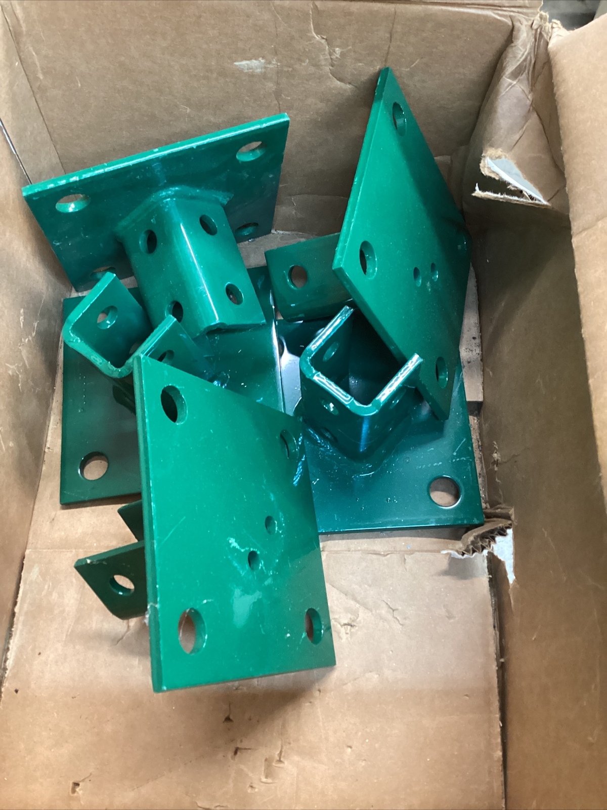 5 Powerstrut PS3033GR 9/16″ 4-Hole Bottom Plate, Post Base PS 3033 GR PS3033EG