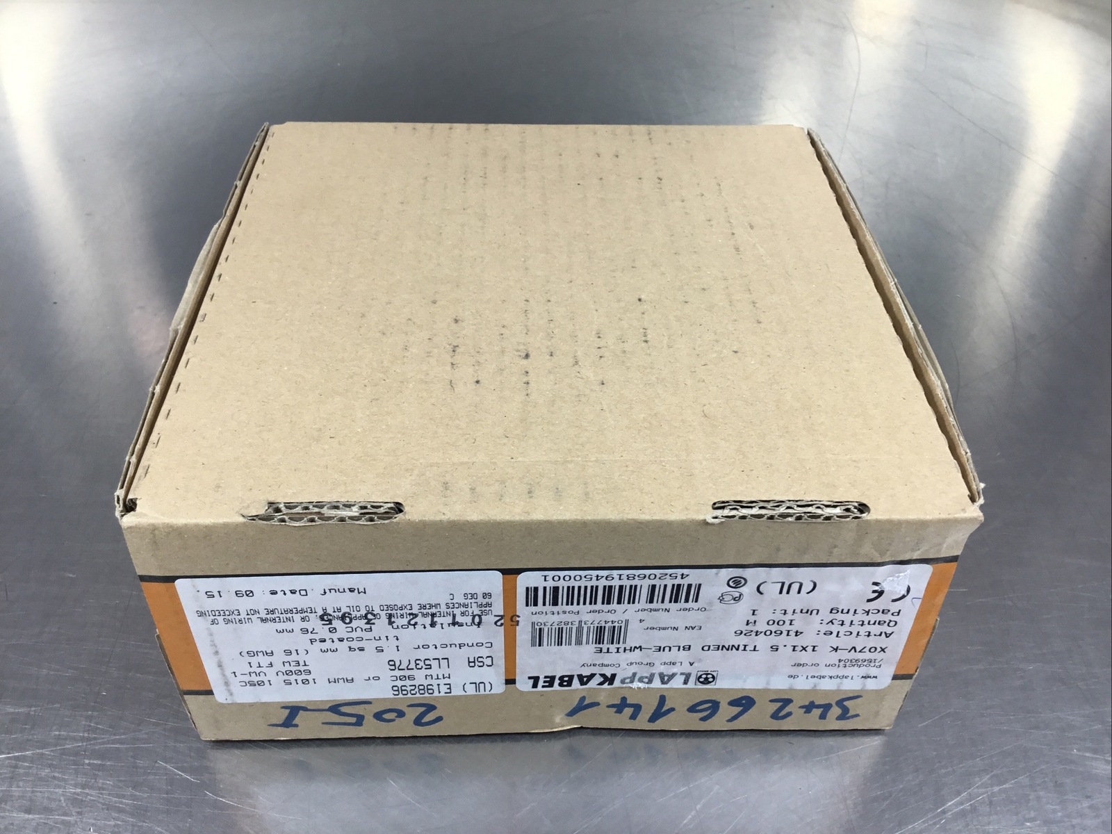 Lapp Kabel X07V-K 1X1.5 TINNED BLUE-WHITE Wire 6B-1
