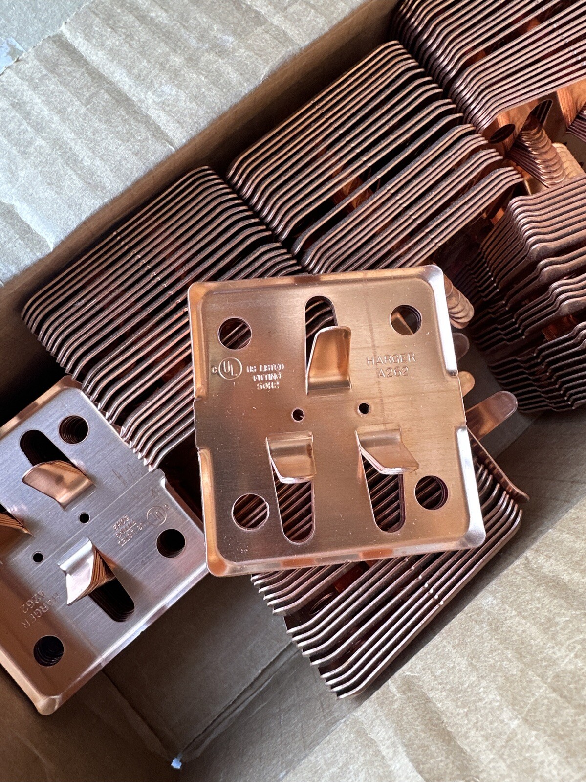 🔴(QTY 4) Harger HRG A262 CU Copper Adhesive Cable Holder‼️
