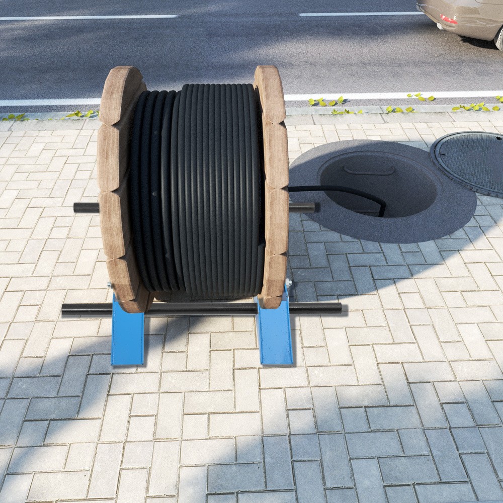 Cable Drum Roller Reel Dispenser Cable Roller Stand for Wire Reel Diameter