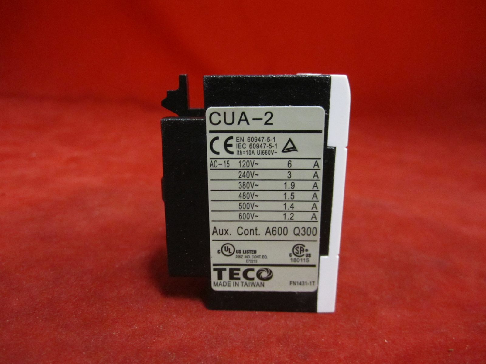 TECO CUA-202 Top Mounted Auxilary Contact Block 2B