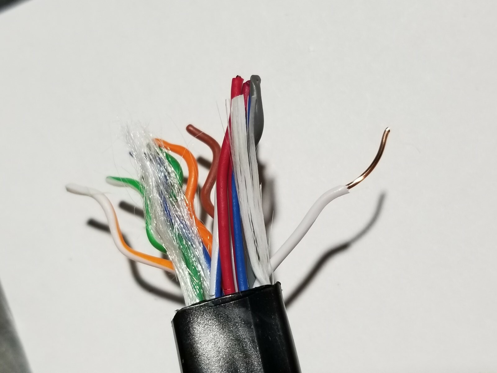 General Cable 2090018 22/6P NM Support Telephone Service Drop Wire ASW Blk/50ft