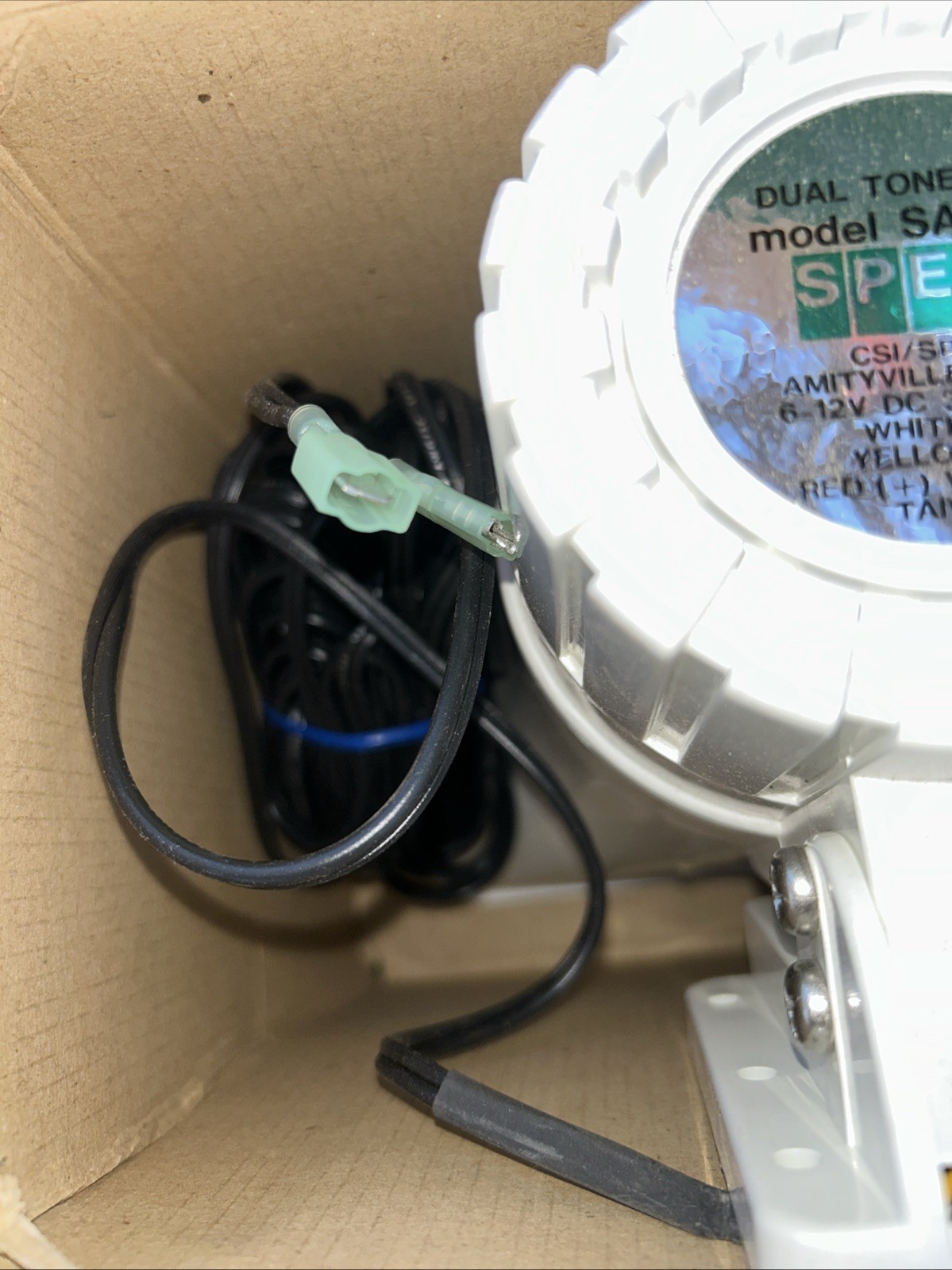SPECO SA-15RP Dual Tone Siren 30 Watts 120dB 6 To 12 Volt DC 5×8”