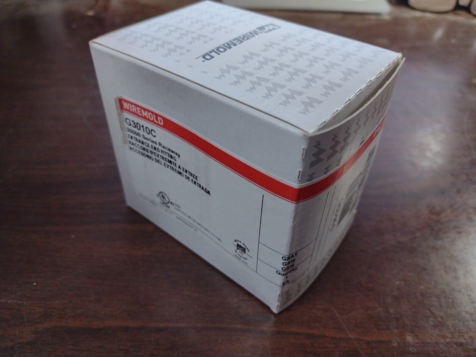 WIREMOLD G3010C ENTRANCE END FITTINGS FOR 3000 SERIES RACEWAY GRAY NEW BOX OF 10