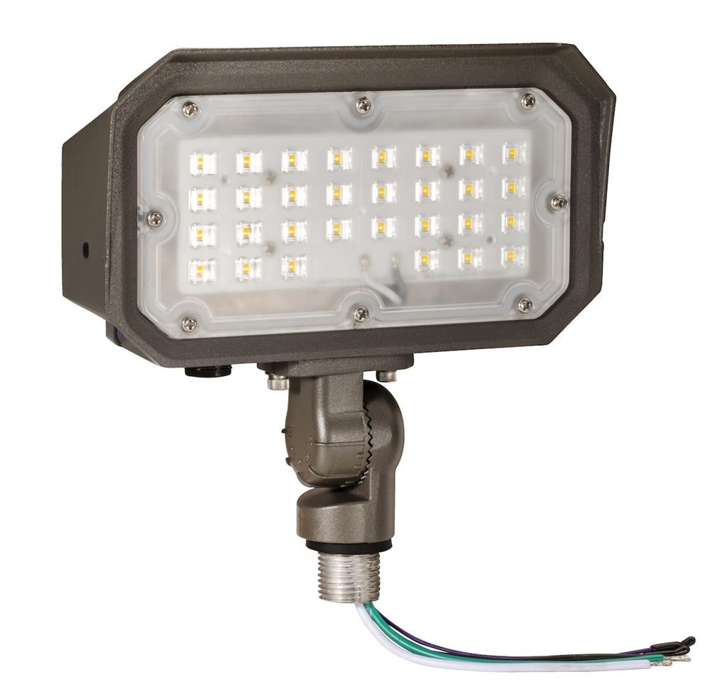 70268 F-FL/30/40K/KN/BZ-8 30W LED Low Power Flood Light With Knuckle Mount 4000K