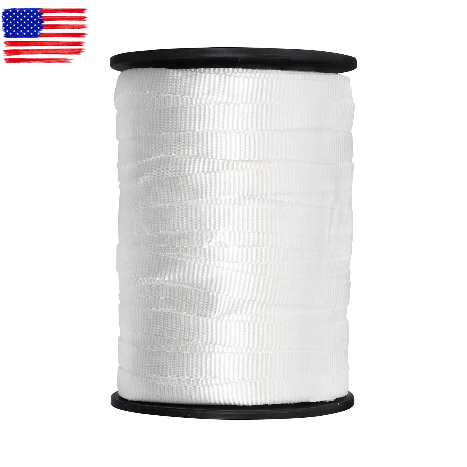 3/4″ × 600′ Mule Tape Flat Rope，Polyester Pull Tape，2500 Lb Tensile Capacity
