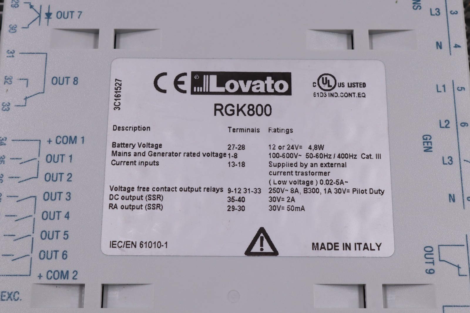 Lovato RGK800 MADE IN ITALY