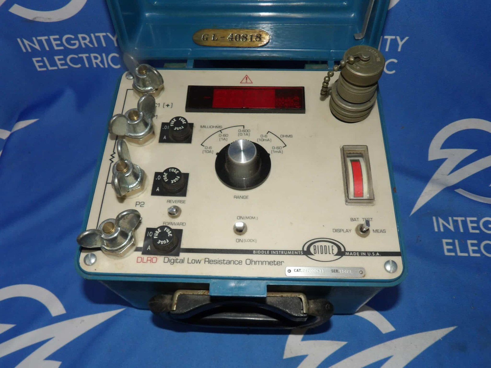 Biddle 247000-7 DLRO Digital Low Resistance Ohmmeter + 1 Year Warranty