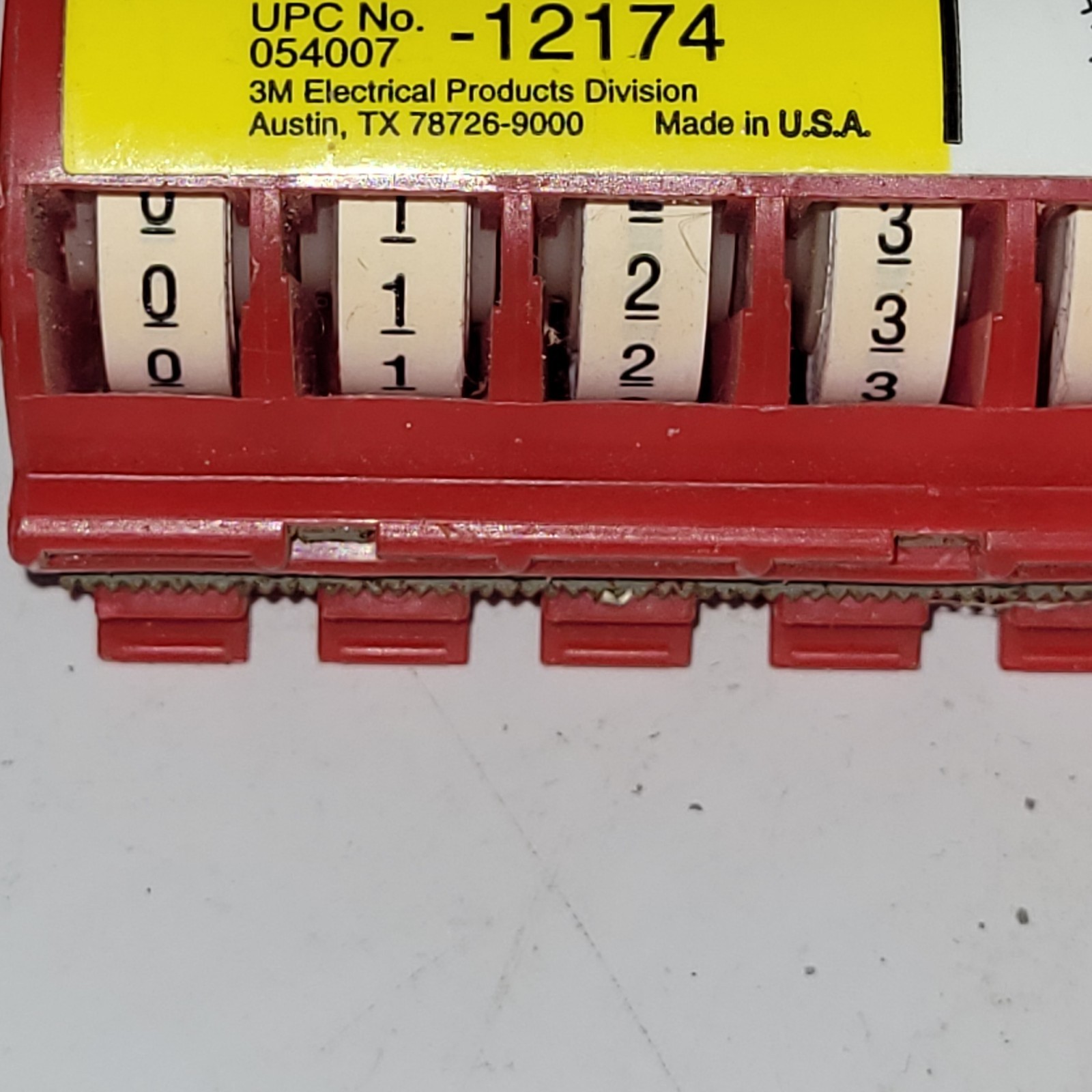 3M Scotch Code STD-0-9 Wire Marker Tape Dispenser 12174