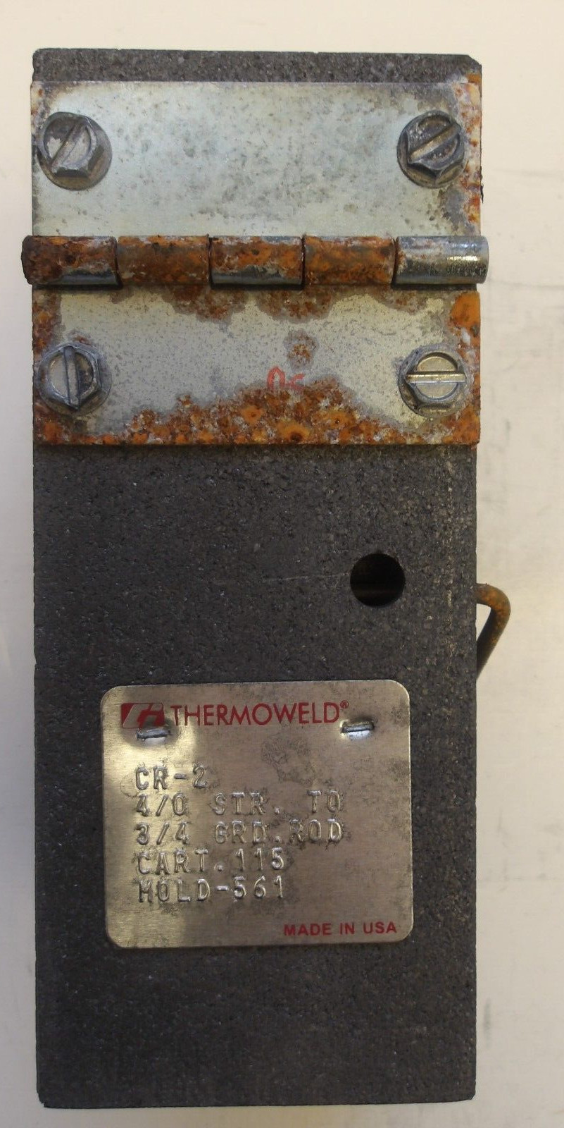 THERMOWELD P/N: M-561 EXOTHERMIC MOLD CR-2 WELD TYPE 4/0 STR TO 3/4″ GROUND ROD