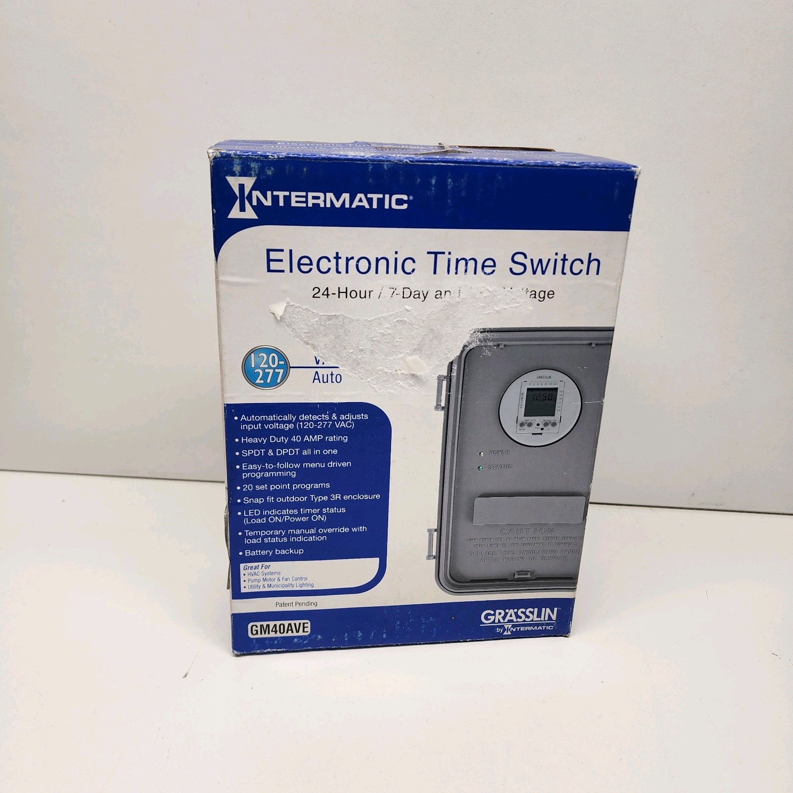 INTERMATIC GRASSLIN LED OUTDOOR DIGITAL TIMER GM40AVE 3R 120/277V