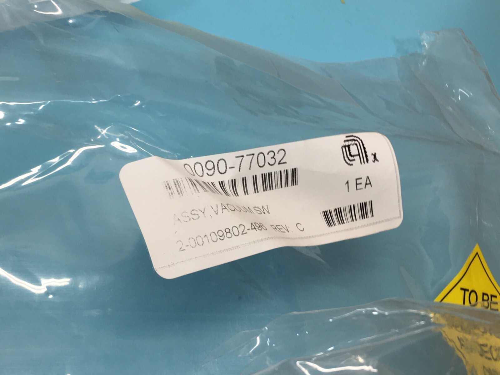 AMAT Applied Materials 0090-77032 Assy Vacuum, 184877