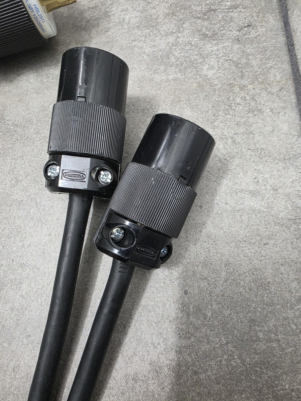 L21-30 to 3x Edison Female 15A 125v Splitter Power Cable 12/3 300V