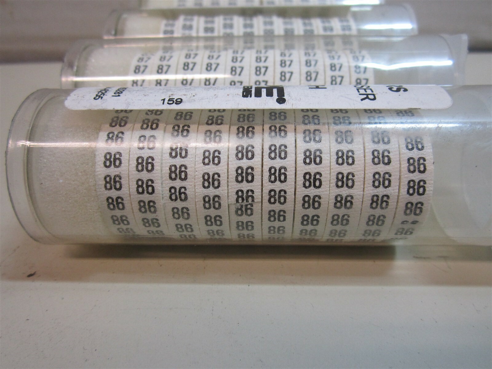 ZipTape TLC 8″ Cloth Wire Marking Tape Numbers 80-89 F/”DTL” Dispenser